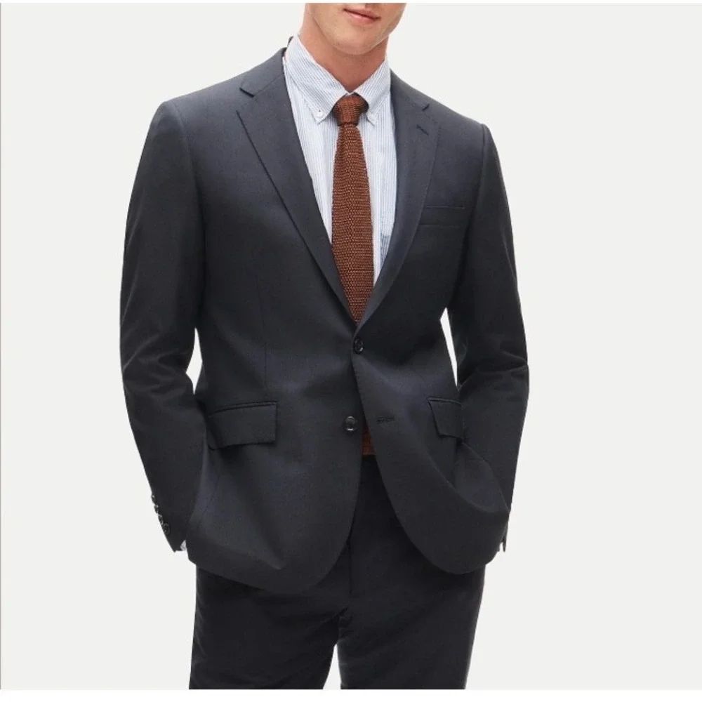 J.Crew Mens Size 36S Ludlow Suit Jacket Navy Loro Piana Italian Wool 28130 New